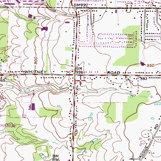 Topographic Map of Surrarrer Park, OH