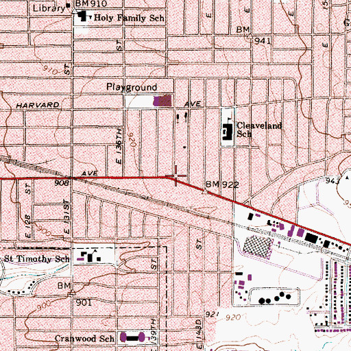 Topographic Map of Sorrento, OH