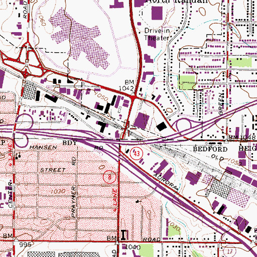 Topographic Map of Randall, OH