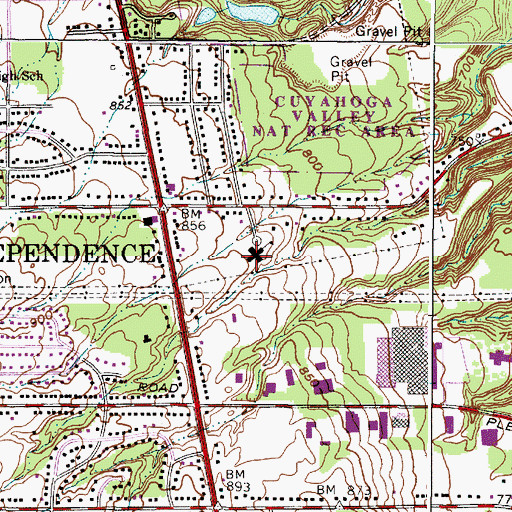 Topographic Map of Independence Primary School, OH