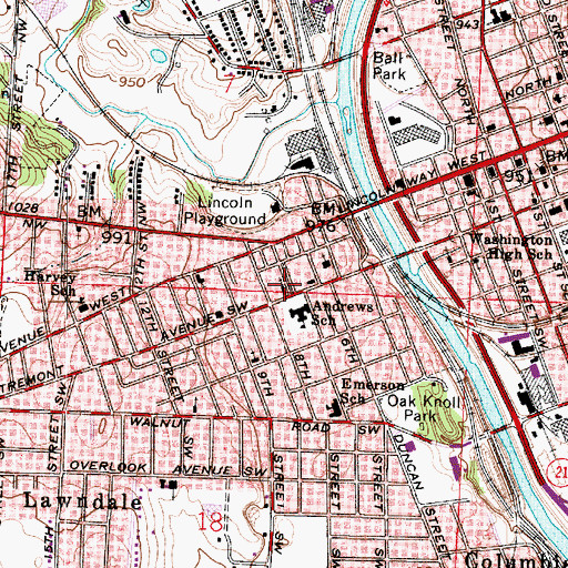 Topographic Map of First United Brethren Church, OH