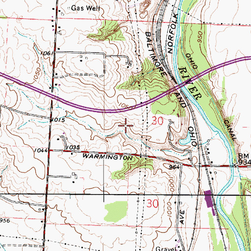 Topographic Map of Camp Trinity, OH