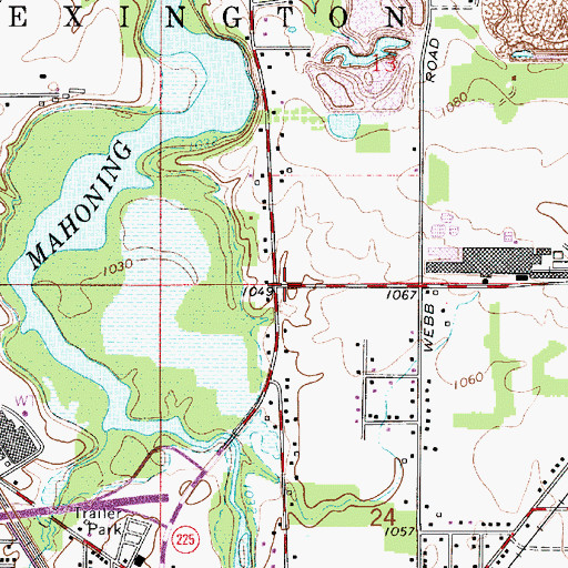 Topographic Map of New Guinea (historical), OH