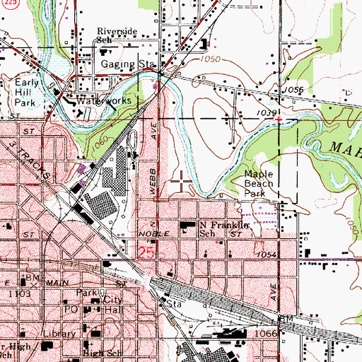 Topographic Map of Bear Swamp (historical), OH