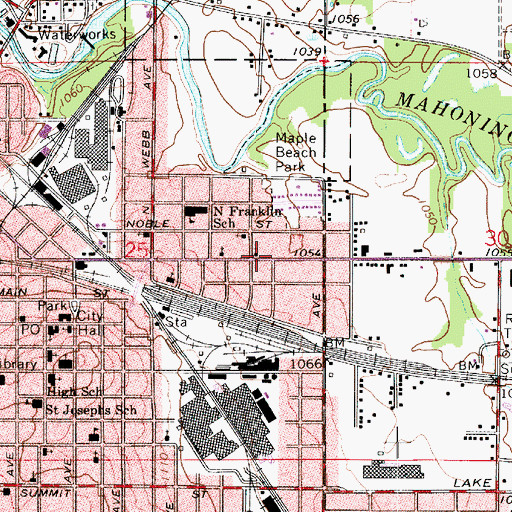 Topographic Map of Mount Zion Baptist Church, OH
