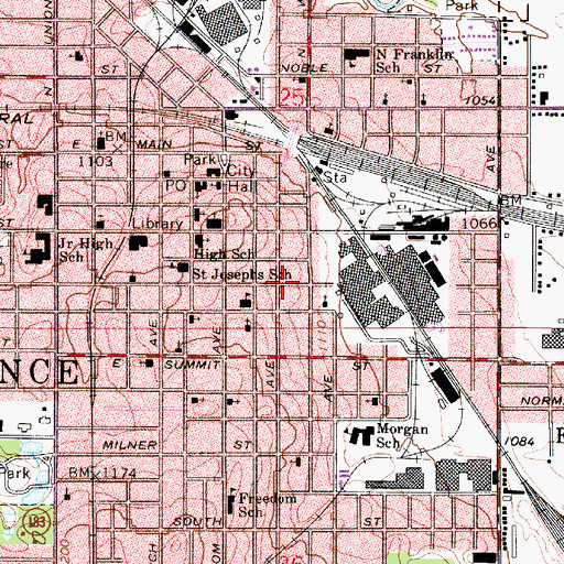 Topographic Map of Grace Zion Methodist Episcopal Church, OH