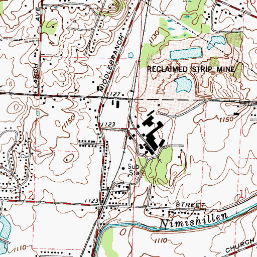 Topographic Map of Diamond (historical), OH