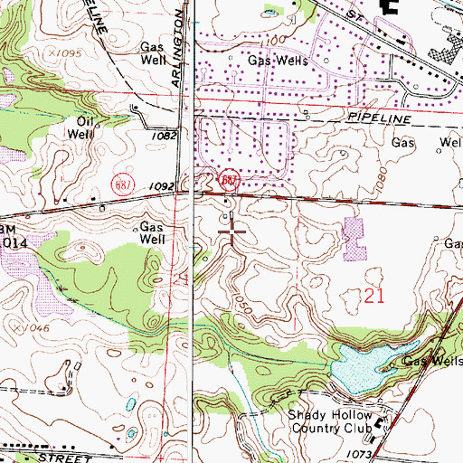 Topographic Map of Jackson Community Park, OH