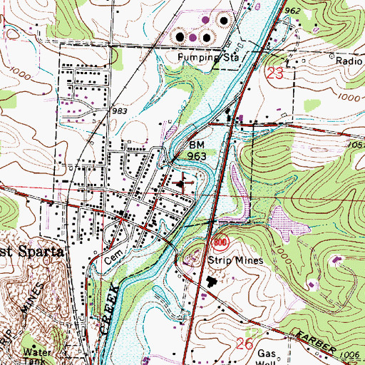 Topographic Map of East Sparta Elementary School, OH