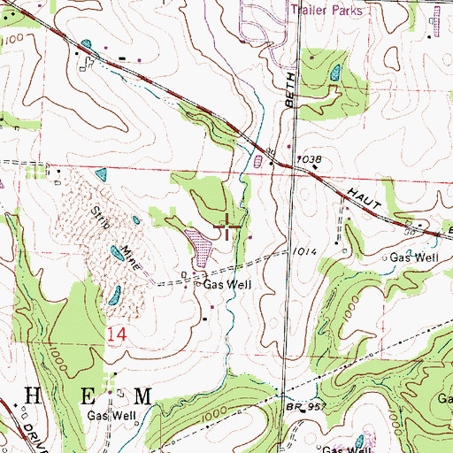 Topographic Map of North Industry Sportsmen Club, OH