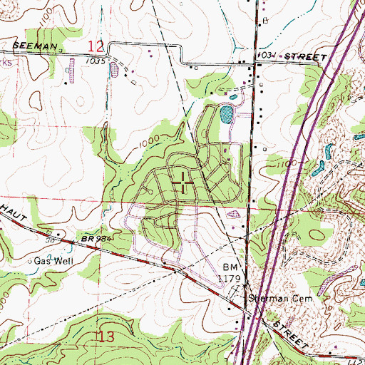 Topographic Map of Springwood Lake Camp, OH