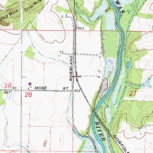 Topographic Map of Bixler (historical), OH