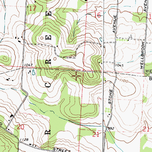 Topographic Map of Goshen School (historical), OH
