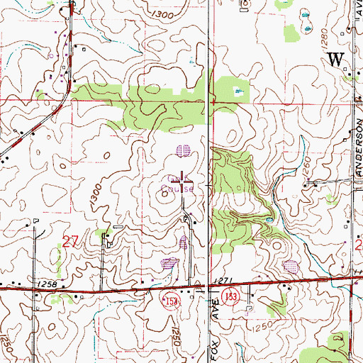 Topographic Map of Pleasant View Golf Club, OH