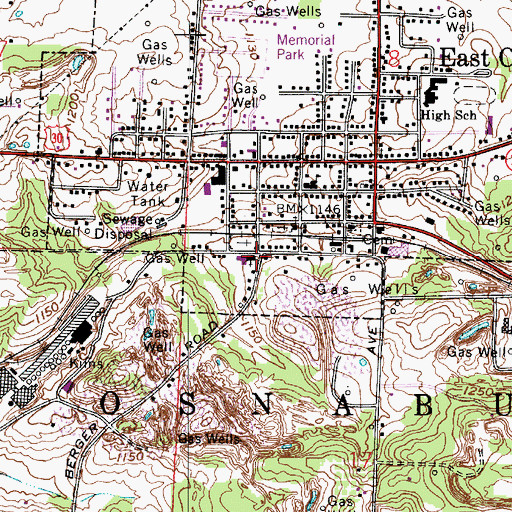 Topographic Map of Saint Pauls United Church of Christ, OH