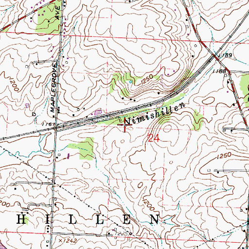 Topographic Map of Louisville Sportsmen Club, OH