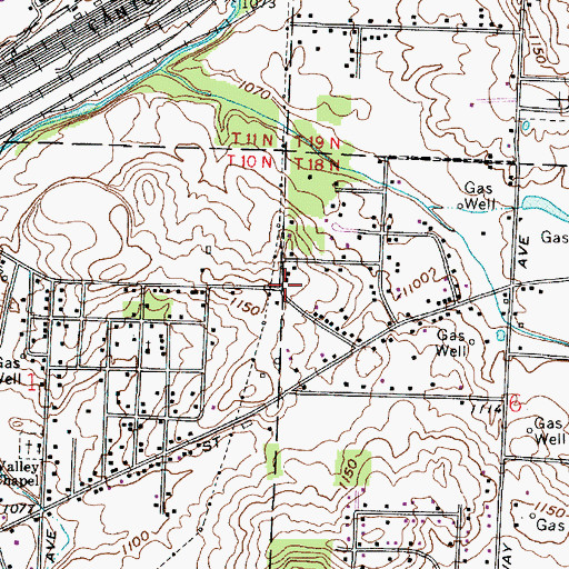 Topographic Map of Lynn Center Park, OH