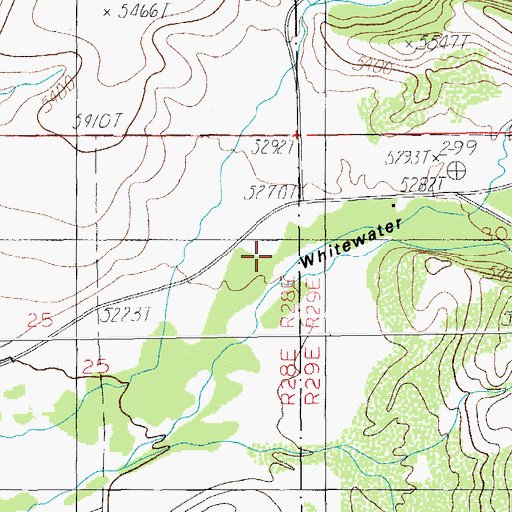 Topographic Map of Rucker Canyon, AZ