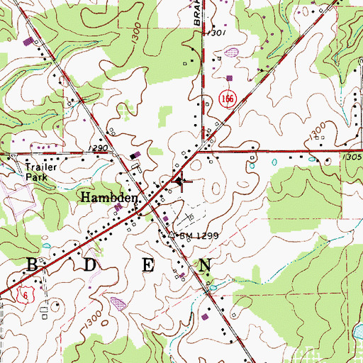 Topographic Map of Hambden Elementary School, OH