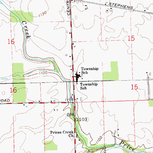 Topographic Map of C R Coblentz Middle School, OH