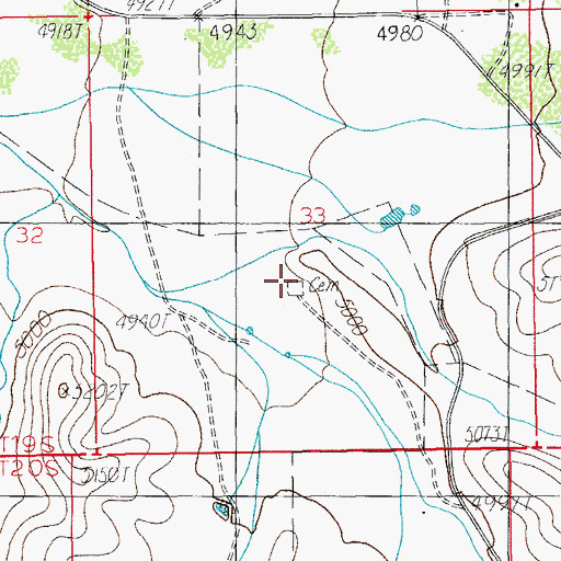 Topographic Map of Rucker Cemetery, AZ