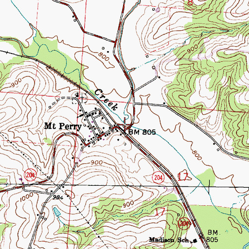 Topographic Map of Painter Run, OH