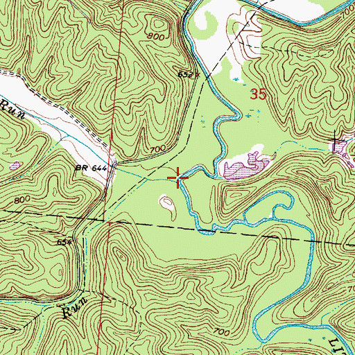 Topographic Map of Tarcamp Run, OH