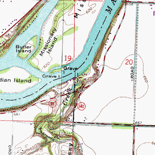 Topographic Map of Tontogany Creek, OH