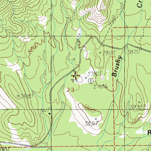 Topographic Map of Rucker Ranger Station, AZ