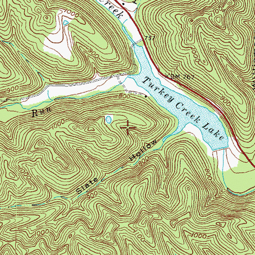 Topographic Map of Shawnee State Park, OH