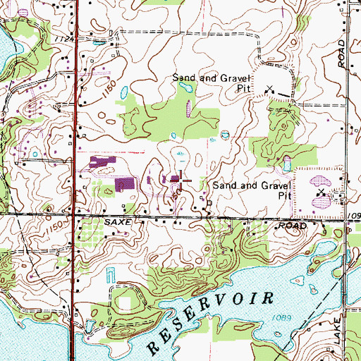 Topographic Map of Central Elementary School, OH