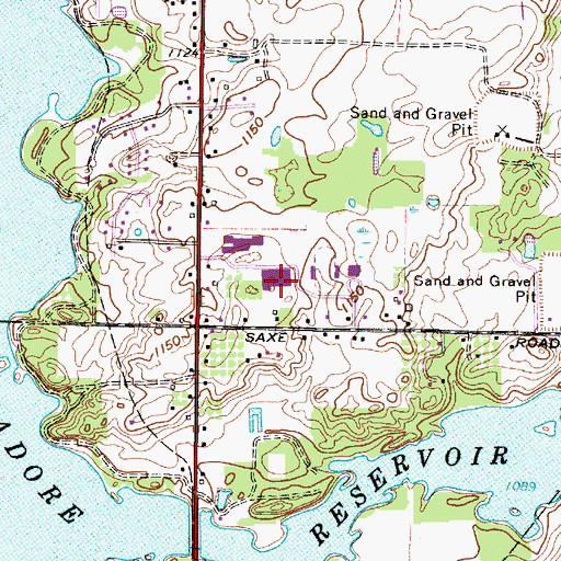 Topographic Map of Field Junior High School, OH