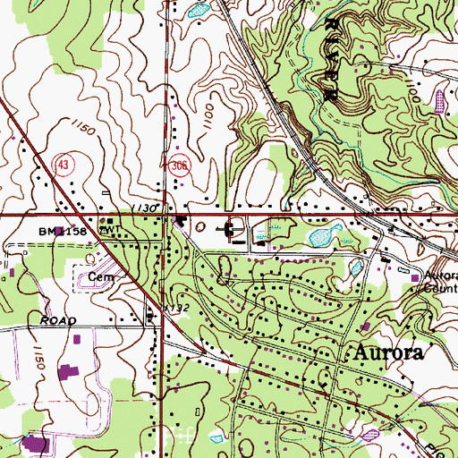 Topographic Map of Craddock Elementary School, OH