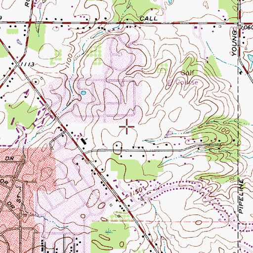 Topographic Map of Sherwood Acres Park, OH