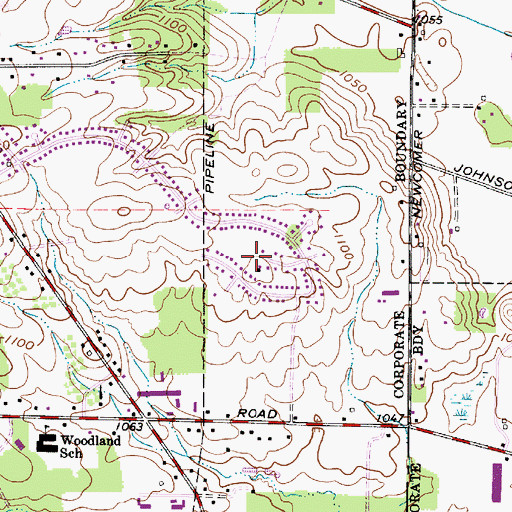 Topographic Map of Partridge Park, OH