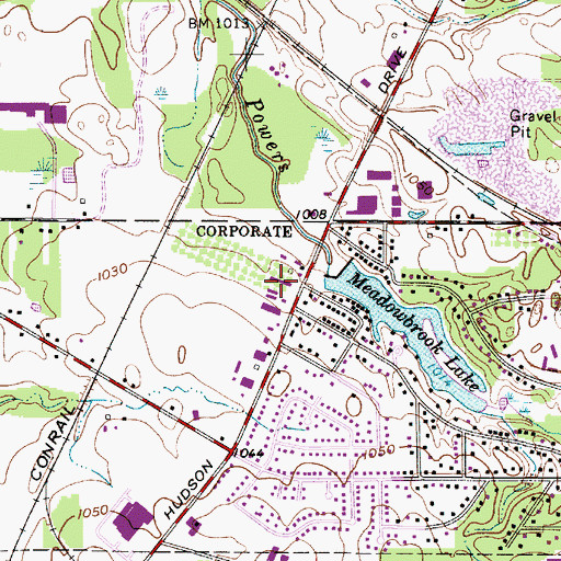 Topographic Map of Western Reserve Industrial Park, OH