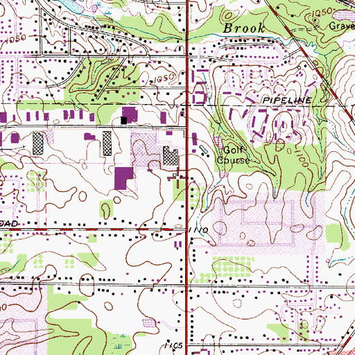 Topographic Map of Omni Plaza Shopping Center, OH