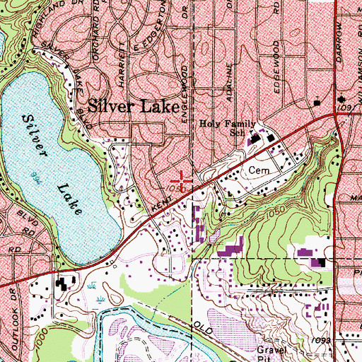 Topographic Map of Wetmore Park, OH