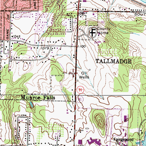Topographic Map of Steeple Chase Shopping Center, OH
