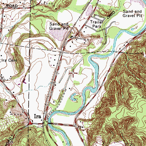 Topographic Map of Pancake Lock (historical), OH