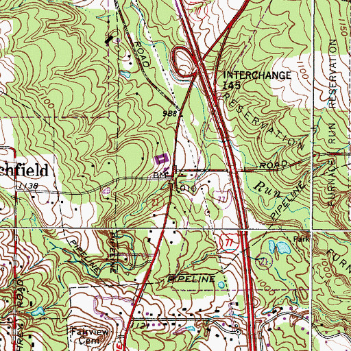 Topographic Map of East Center, OH