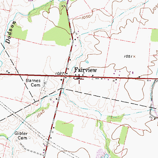 Topographic Map of Church of Christ, OH