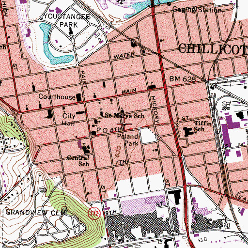 Topographic Map of Wesleyan Church, OH