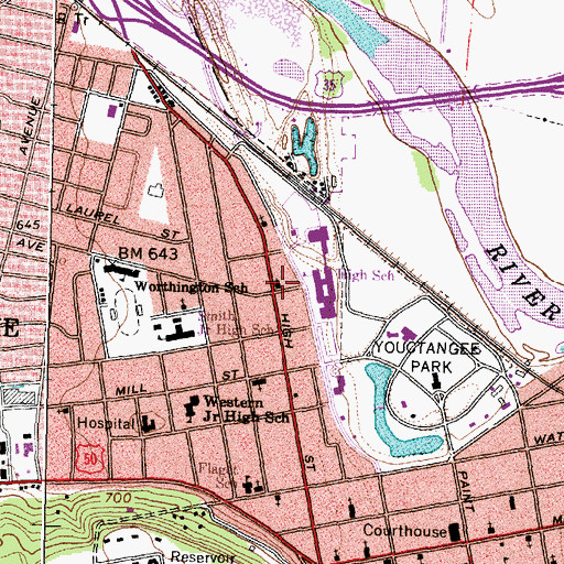 Topographic Map of Christian Life Tabernacle Church, OH