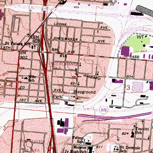 Topographic Map of Spring Hill Baptist Church, OH