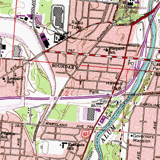 Topographic Map of Mount Sinai Missionary Baptist Church, OH