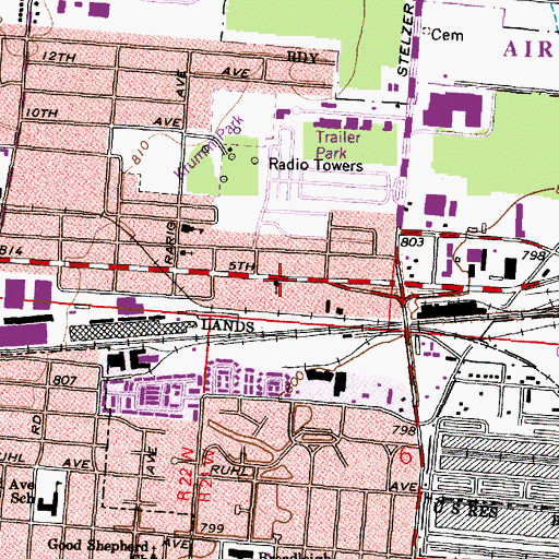 Topographic Map of Corinthian Baptist Church, OH