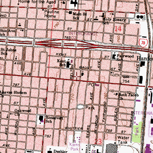 Topographic Map of Apostolic Church of Christ, OH