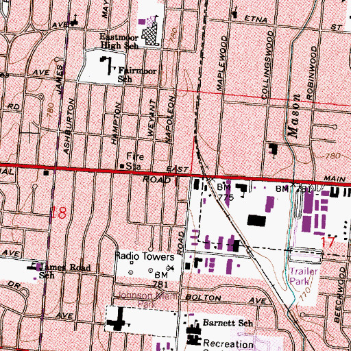 Topographic Map of Apostolic Church of Christ, OH