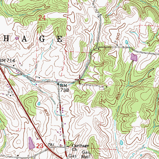 Topographic Map of Mills School (historical), OH